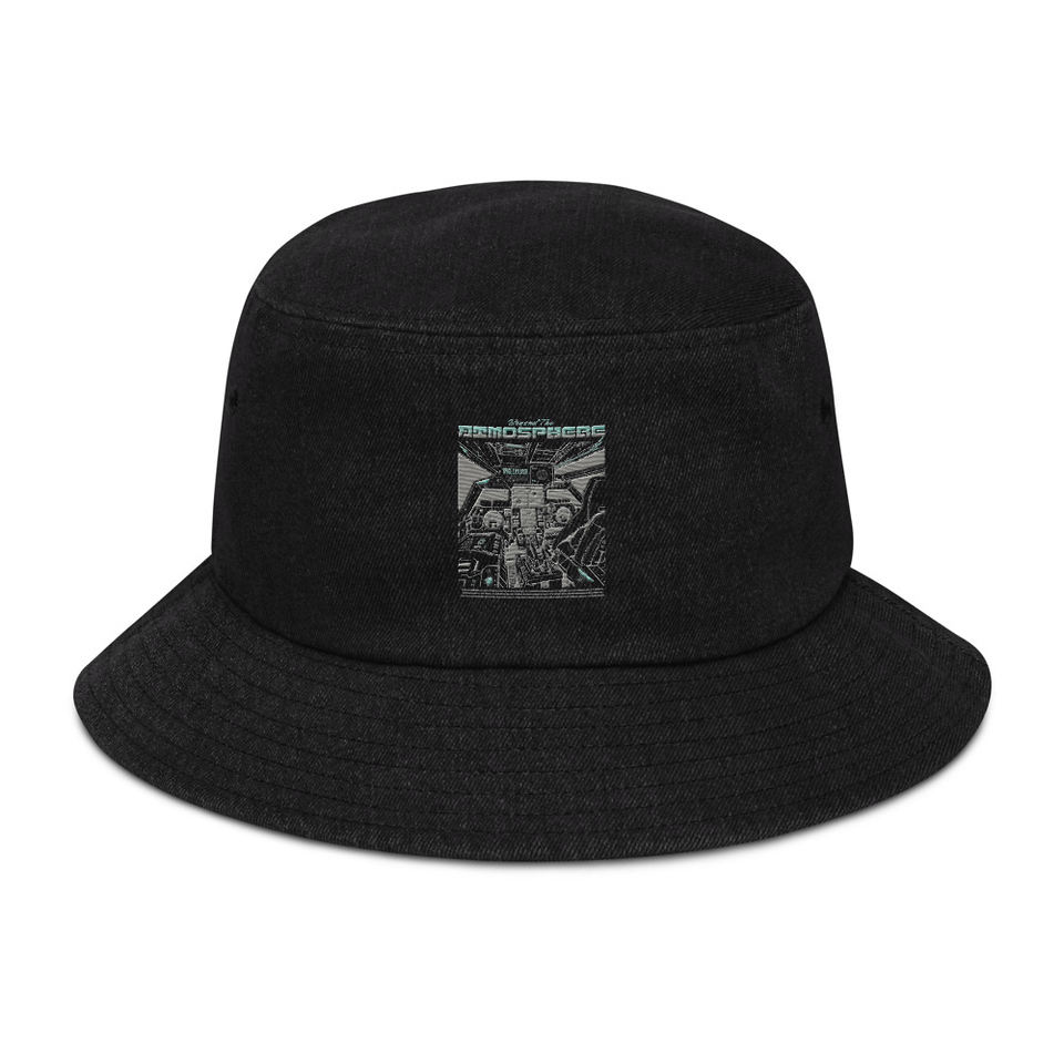 Beyond The Atmosphere Denim Bucket Hat