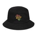 Black History - Heritage Map Denim Bucket Hat