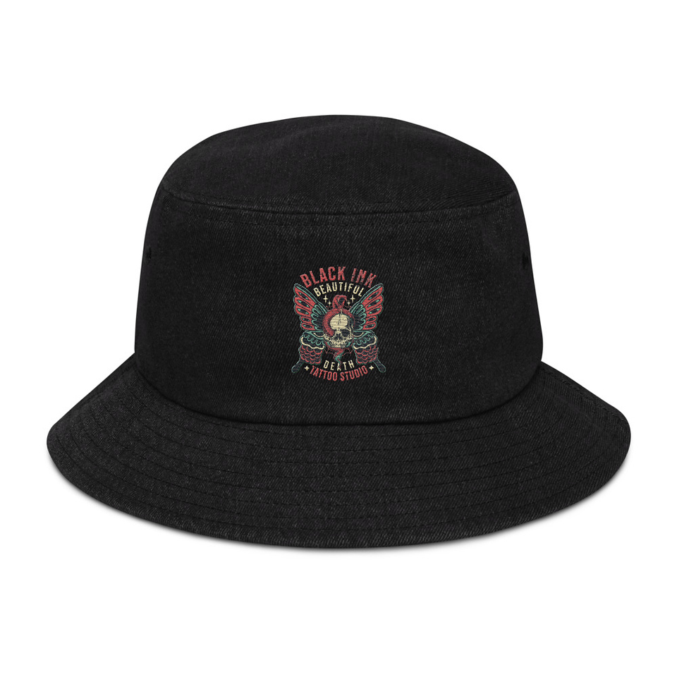 BLACK INK TATTOO Denim Bucket Hat