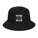 BORN TO BE WILD Denim Bucket Hat
