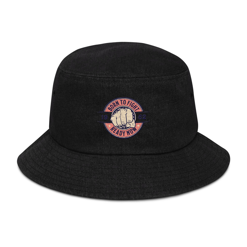 Born to Fight - Fist Denim Bucket Hat