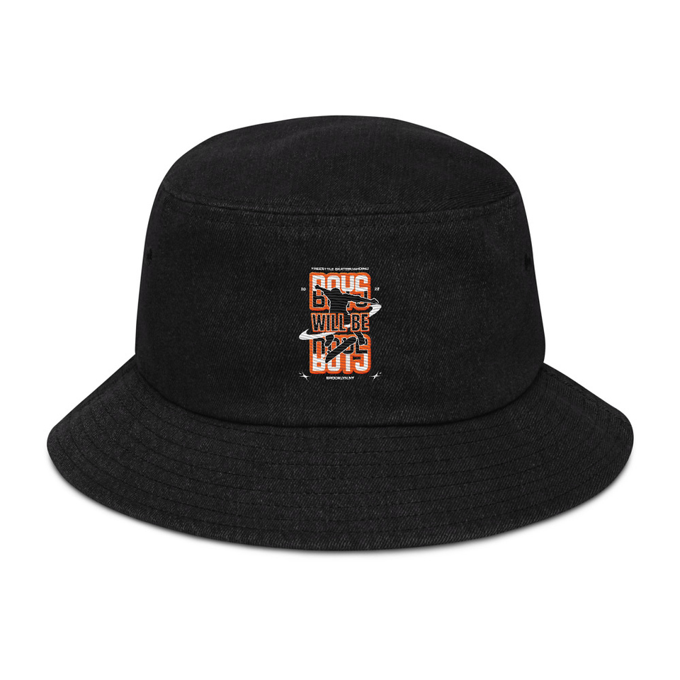 Boys will be boys Denim Bucket Hat
