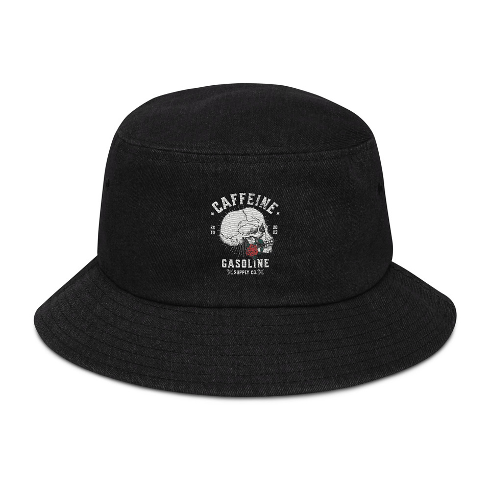 CAFFEINE GASOLINE Denim Bucket Hat