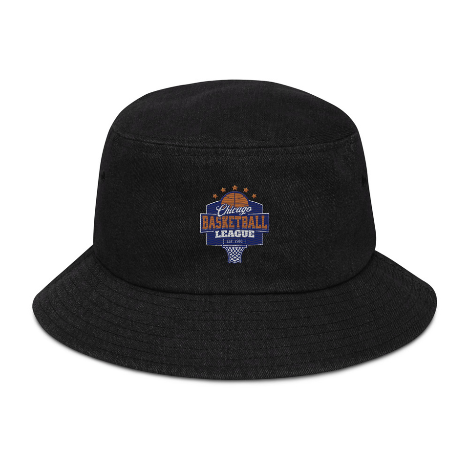 Chicago Basketball League - Athlectic Sports Denim Bucket Hat