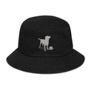 Coffee Dog Denim Bucket Hat
