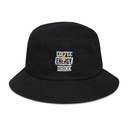Coffee Energy Drink - Grunge Bolt Denim Bucket Hat