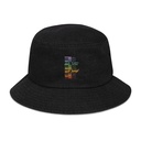 Colorful Retro Keyboard Denim Bucket Hat