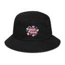 Colorful Self Love Affirmation - Heart Denim Bucket Hat
