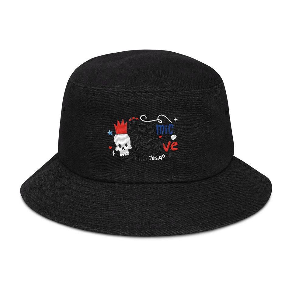 Cosmic Love Denim Bucket Hat