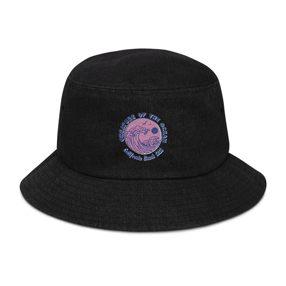 Creature of the Ocean Denim Bucket Hat