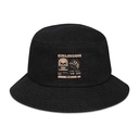 Crimson Denim Bucket Hat