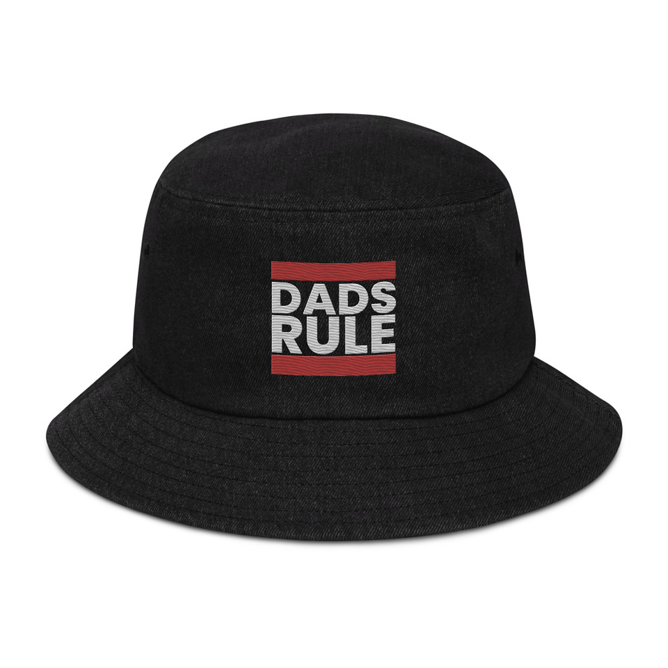 Dads Rule (1) Denim Bucket Hat