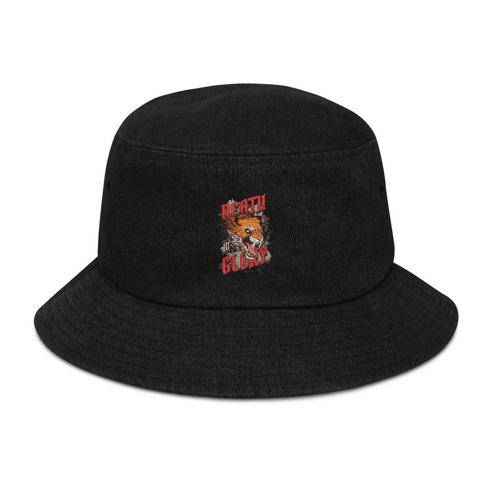 Death or Glory - Fierce Animal Denim Bucket Hat