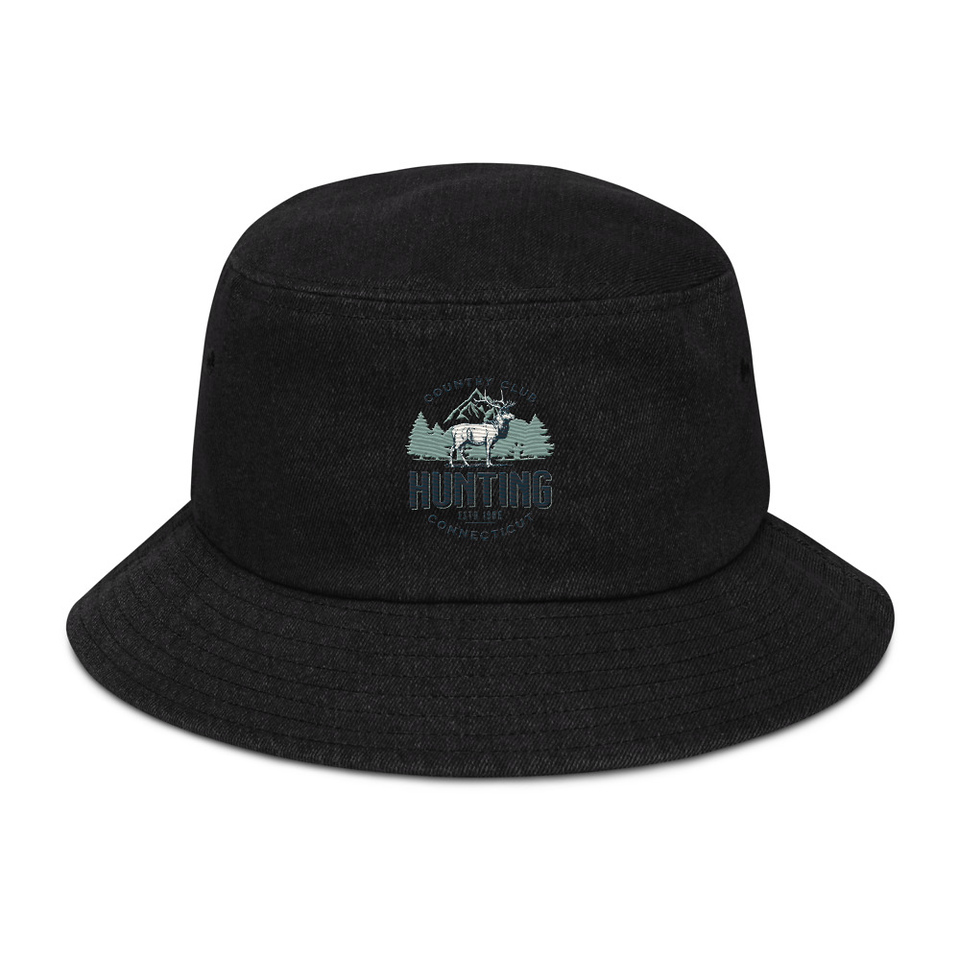 Deer Hunting Country Club  Denim Bucket Hat