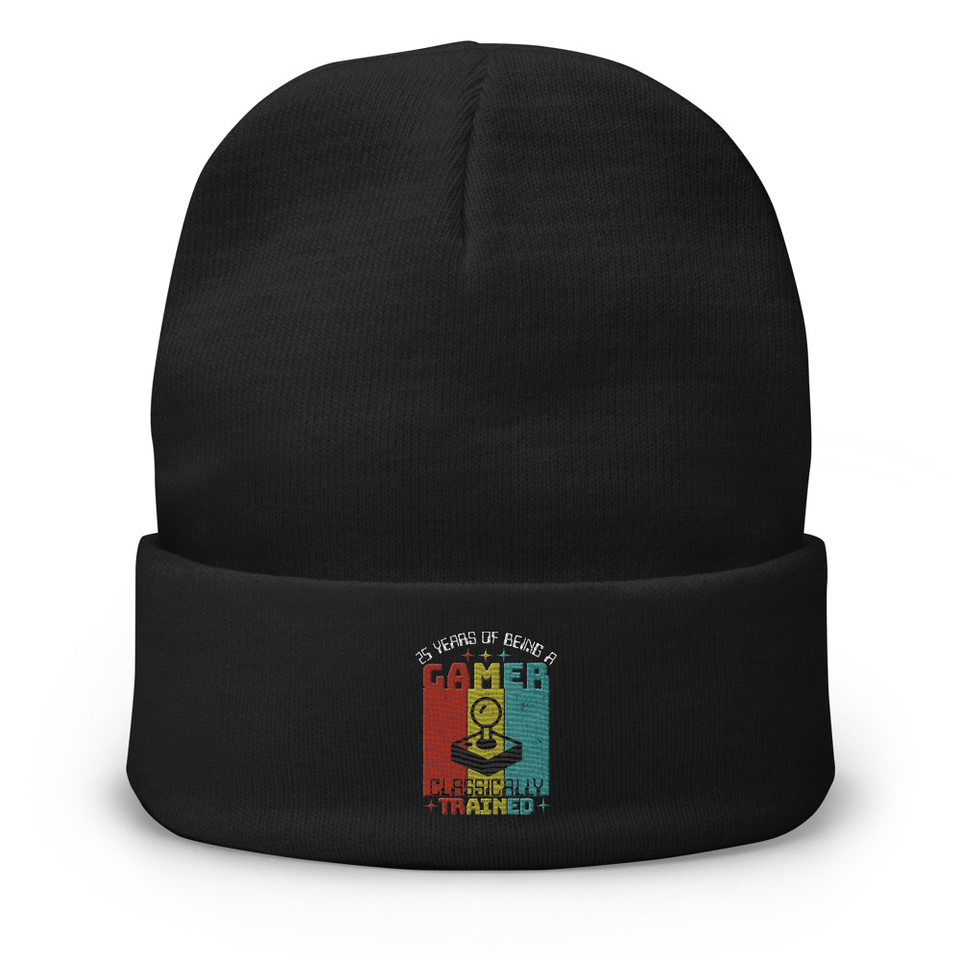25 Years of Being A Gamer Knit Beanie