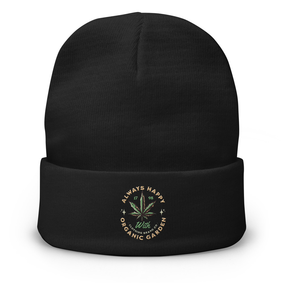 Always Happy - Cannabis Knit Beanie