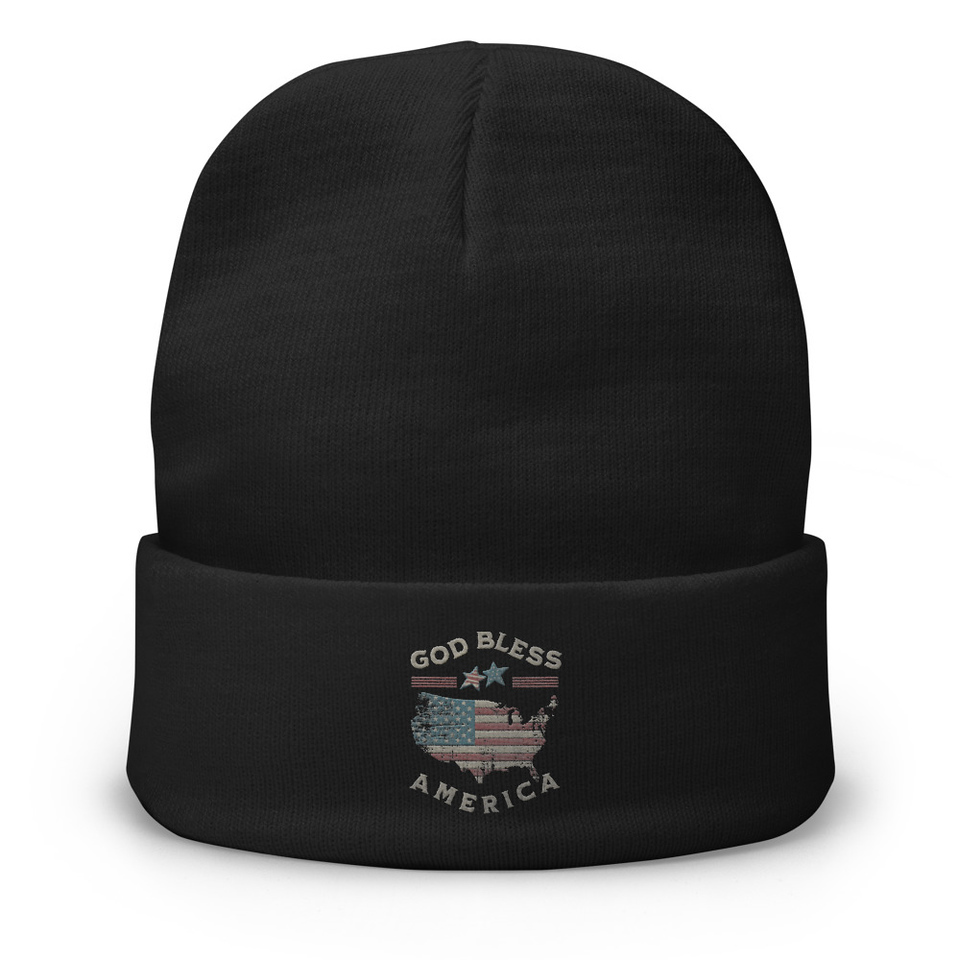 America - Land Of The Free Knit Beanie