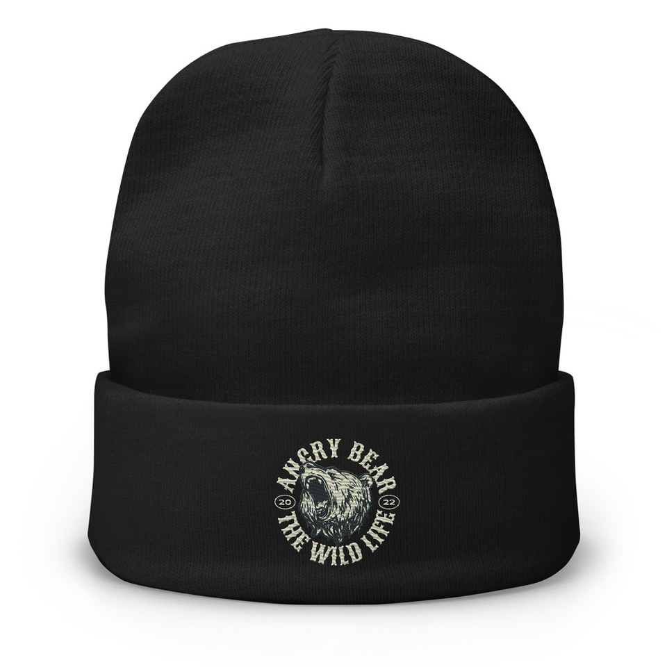 Angry Bear - Wild Life Animal Knit Beanie