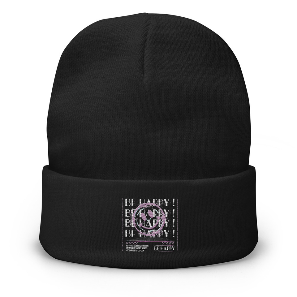 Be Happy ! Knit Beanie