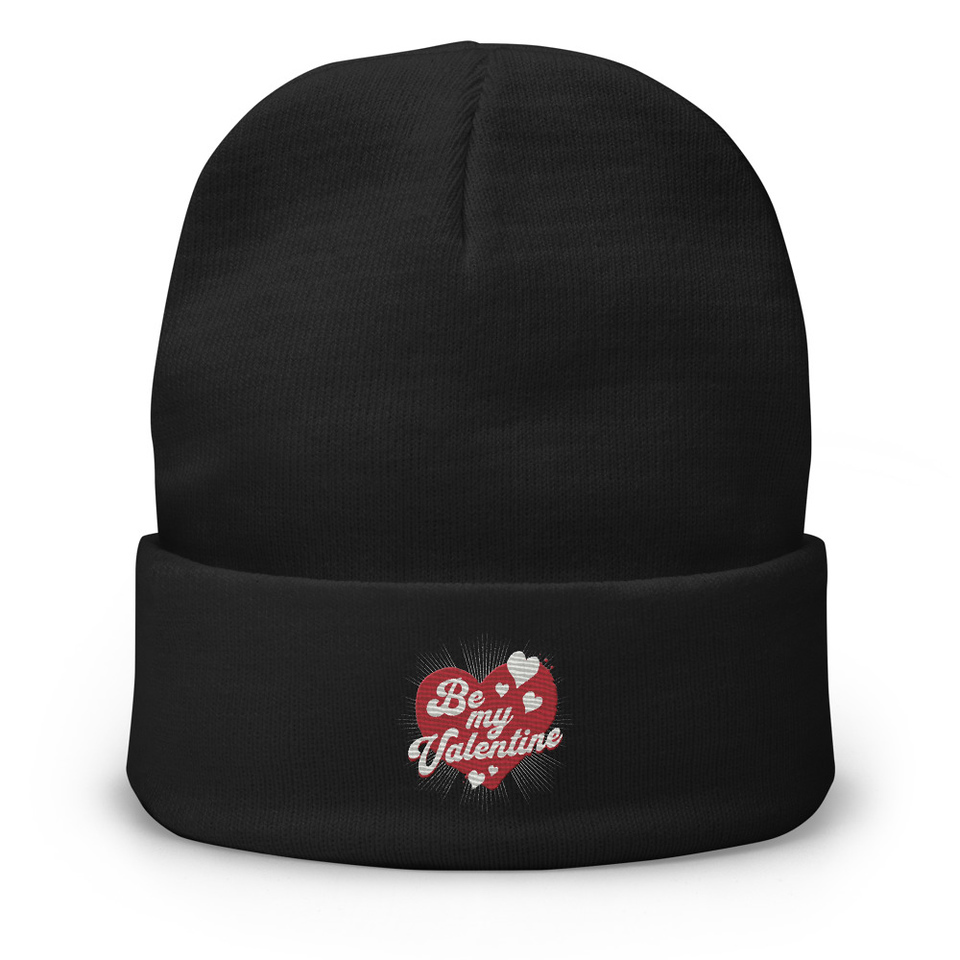 Be my Valentine - Love Heart Knit Beanie
