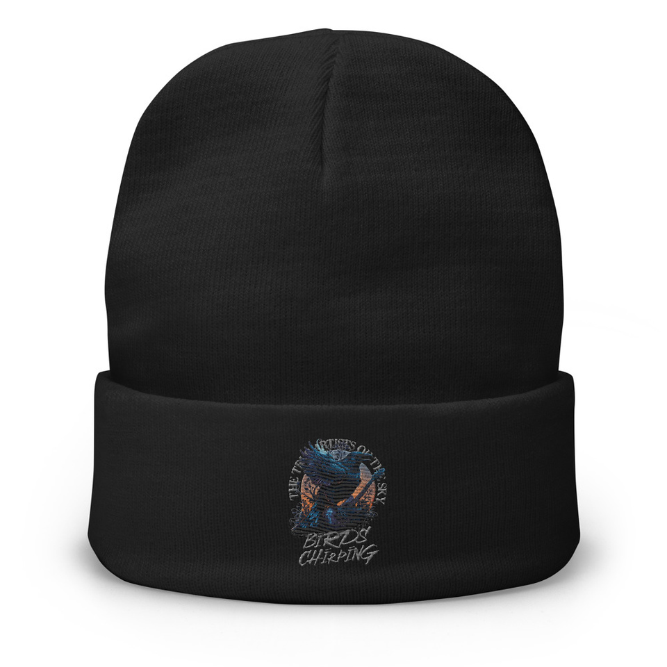 Birds Chirping Knit Beanie