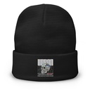 Black 3D Skull Knit Beanie