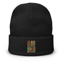 Black History Is World History - Colorful Typography Knit Beanie