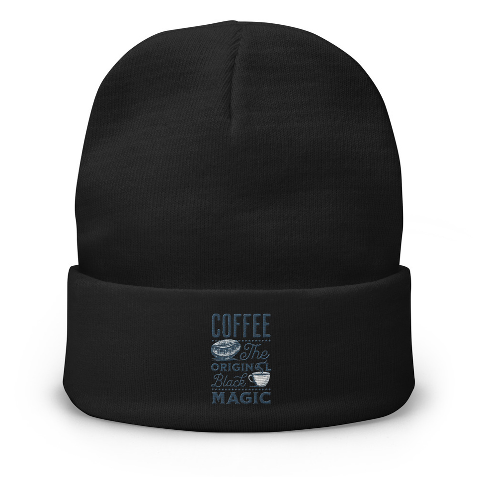 Black Magic Coffee - Simple Cup Knit Beanie