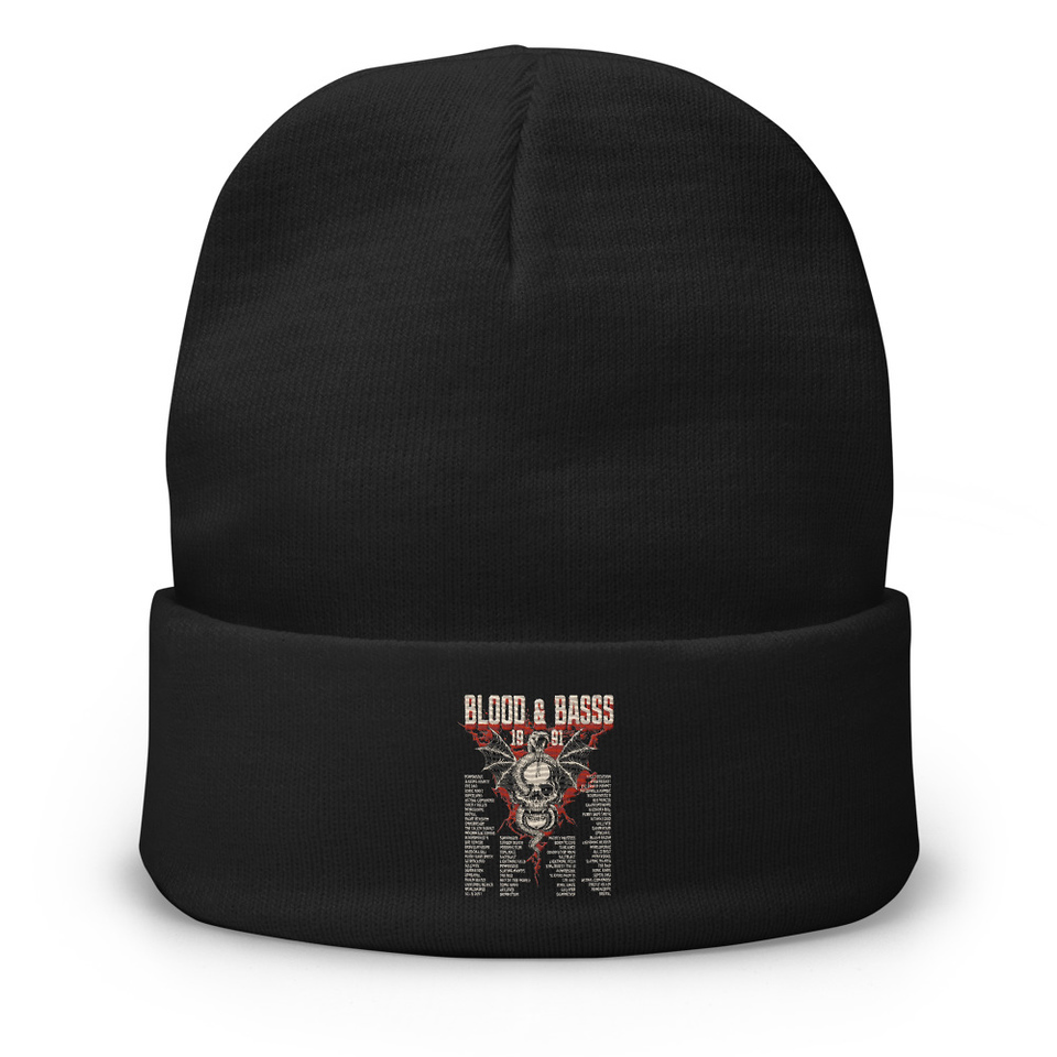 Blood & Basss - Snake and Skull Knit Beanie