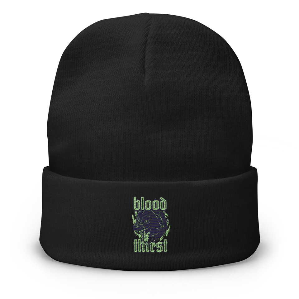 Blood Thirst - Neon Dog Knit Beanie