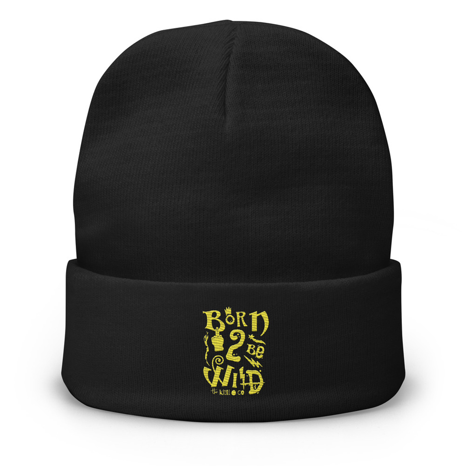 Born 2 Be Wild Knit Beanie
