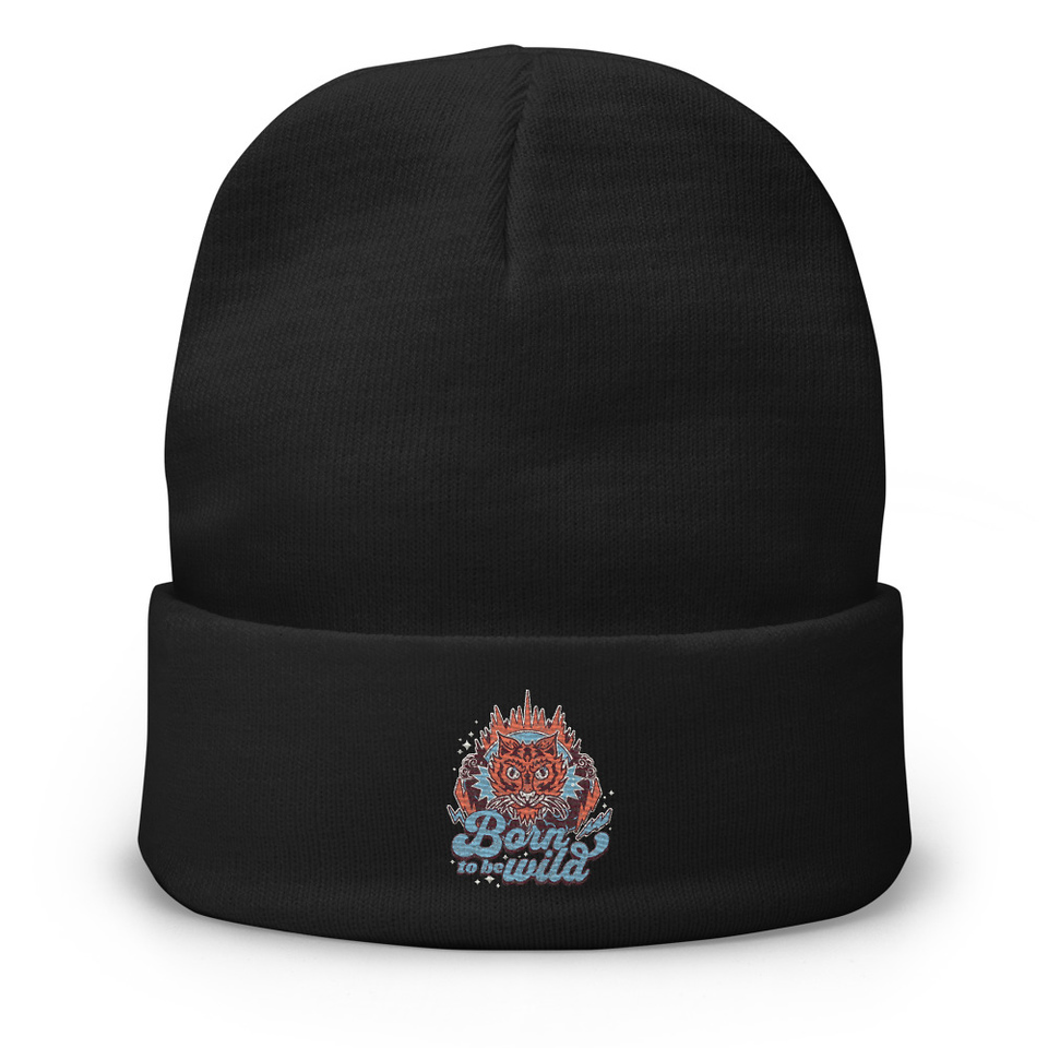 Born to be Wild - Tiger Knit Beanie
