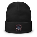 Bowling Derby Champs - Grunge Skull Knit Beanie