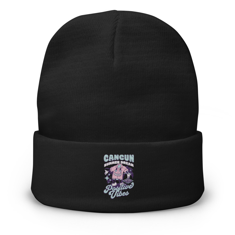 Cancun Positive Vibes Knit Beanie