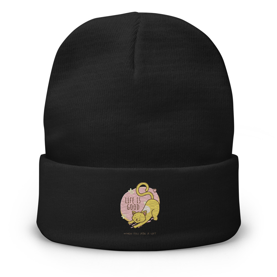 Cat Life - Humor Knit Beanie