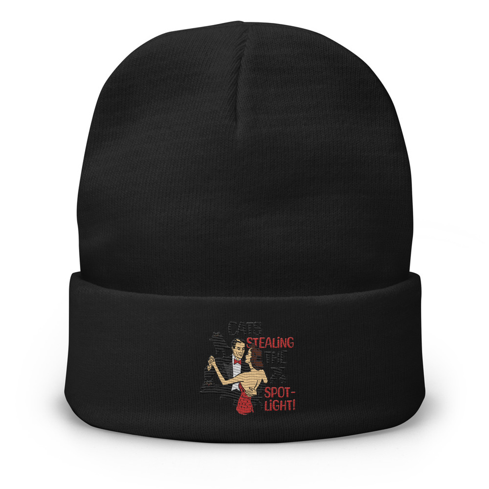 Cats Stealing the Spotlight Knit Beanie