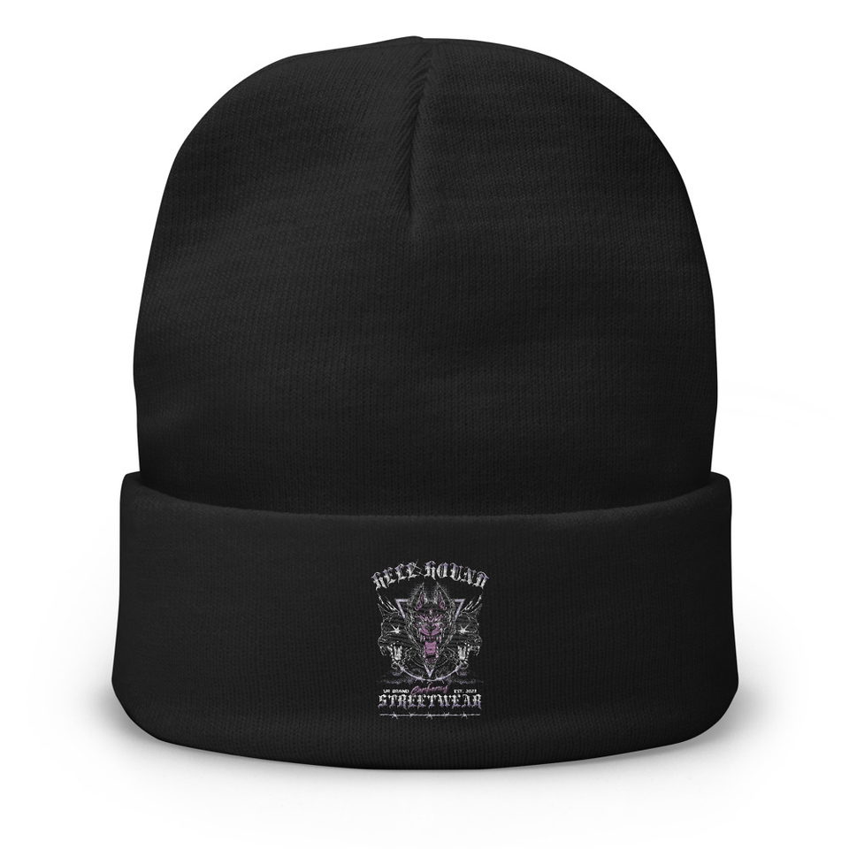 Cerberus Hell Hound Streetwear - Dark Aesthetic Knit Beanie