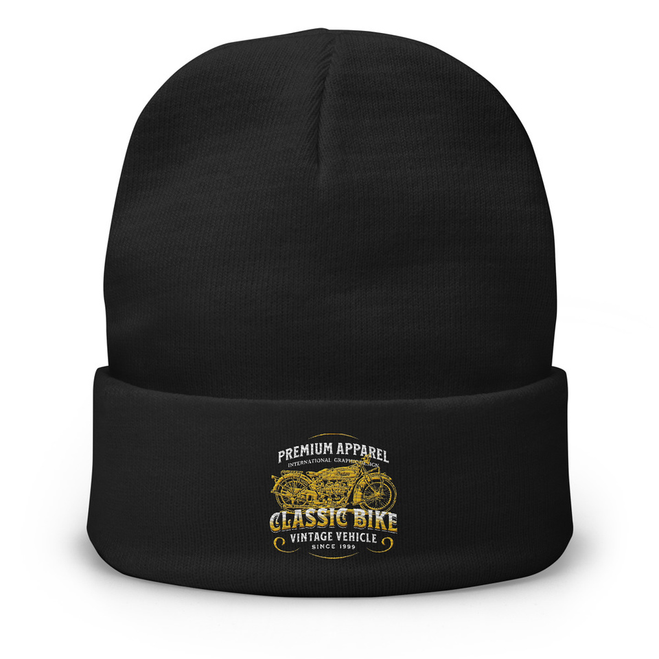 Classic Bike Knit Beanie