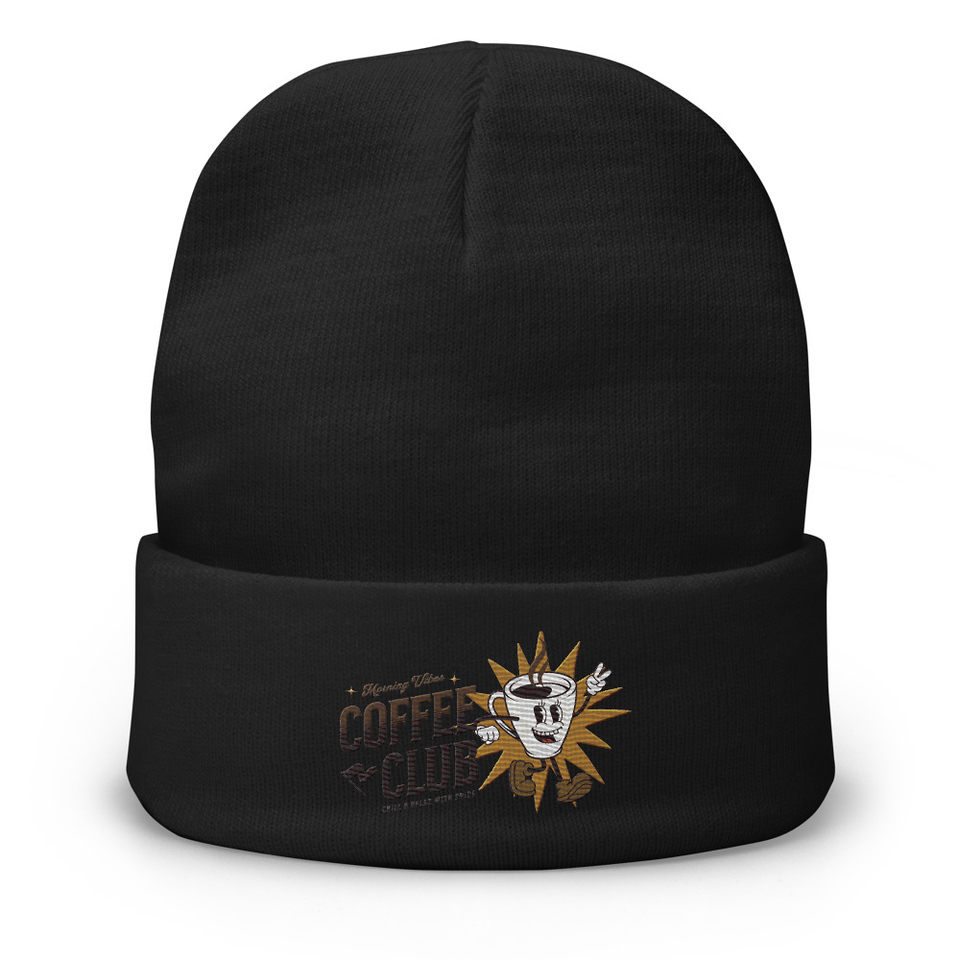 Coffee Club Knit Beanie