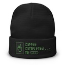 Coffee Completes Me - Neon Heart Knit Beanie