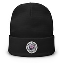 Colorful Fun Retro Style Coffee Quote Knit Beanie