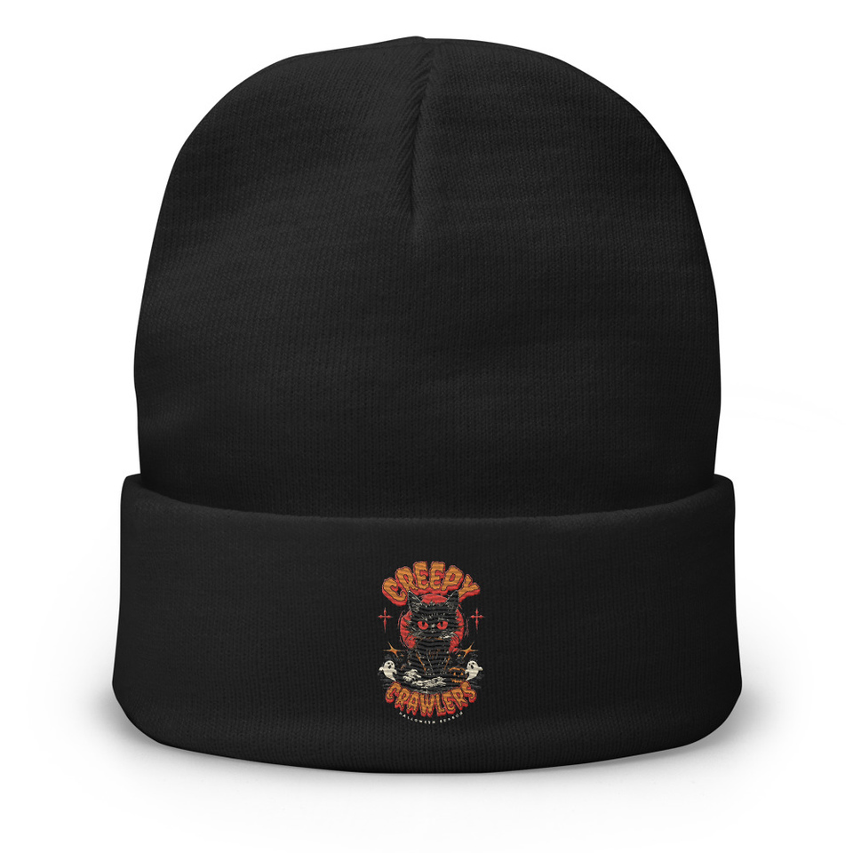 Creepy Crawlers Halloween Knit Beanie