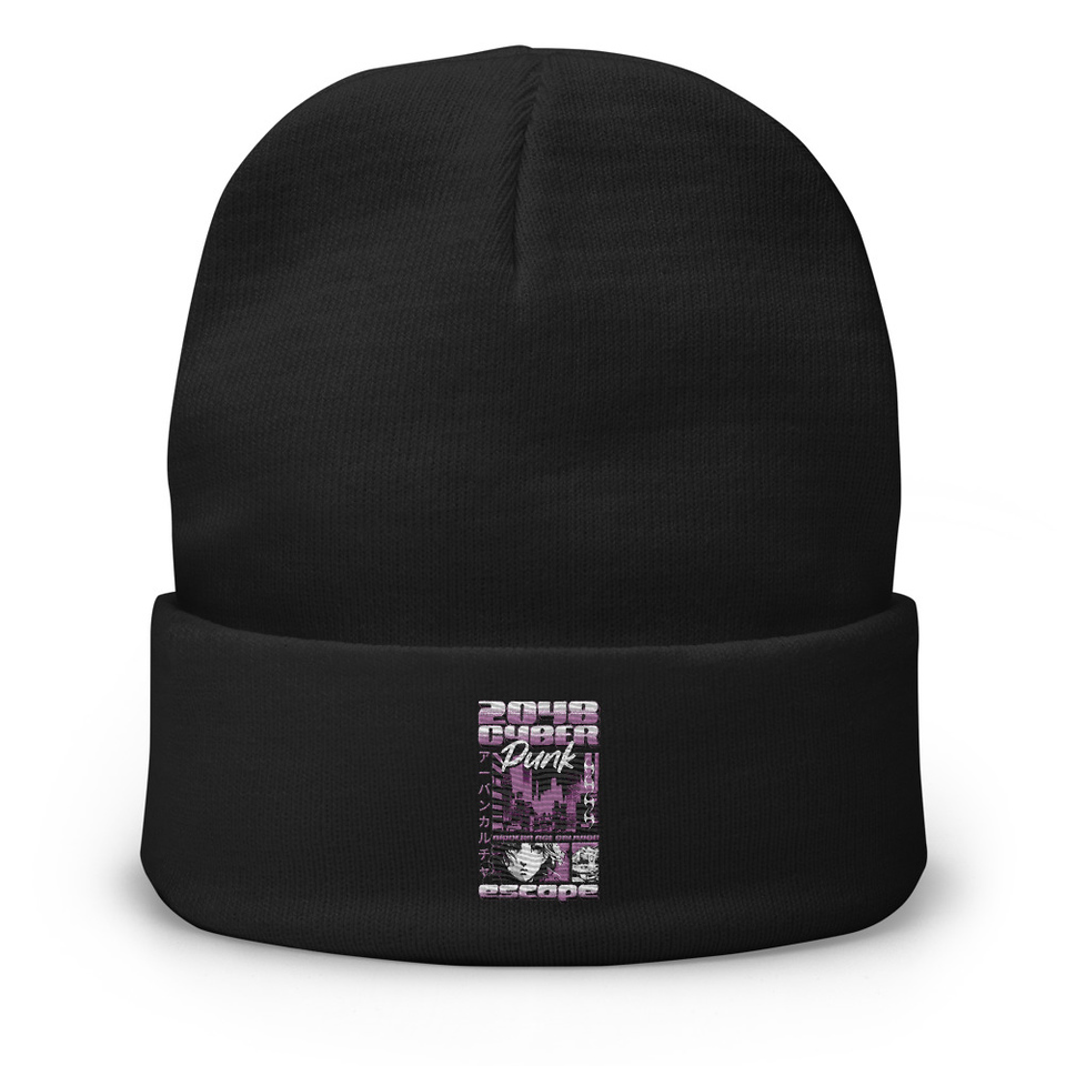 Cyber Punk Escape - Japanese Anime Knit Beanie