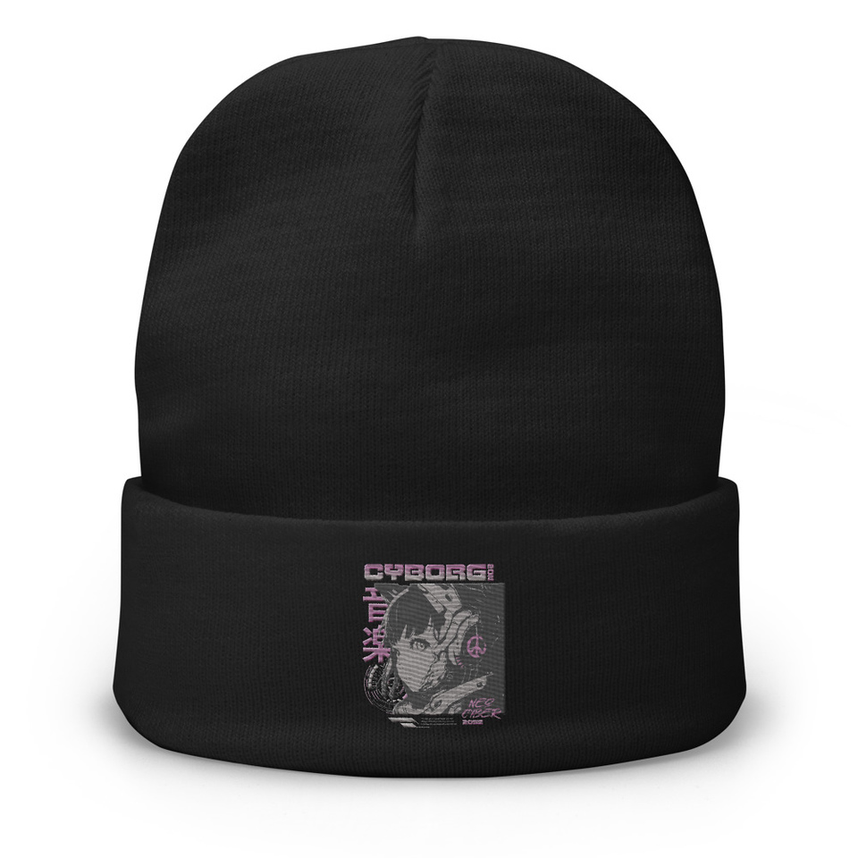 Cyborg - Y2k Style Knit Beanie