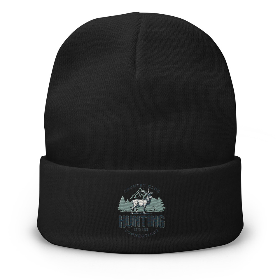 Deer Hunting Country Club  Knit Beanie