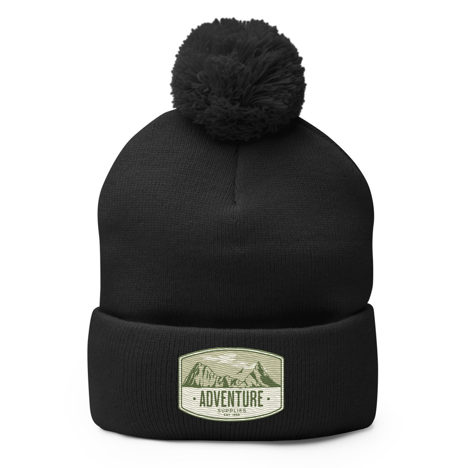 Adventure Supplies - Mountain Pom-Pom Knit Cap