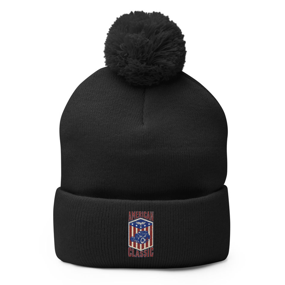 american classic Pom-Pom Knit Cap
