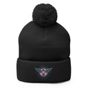 American Eagle Badge Pom-Pom Knit Cap