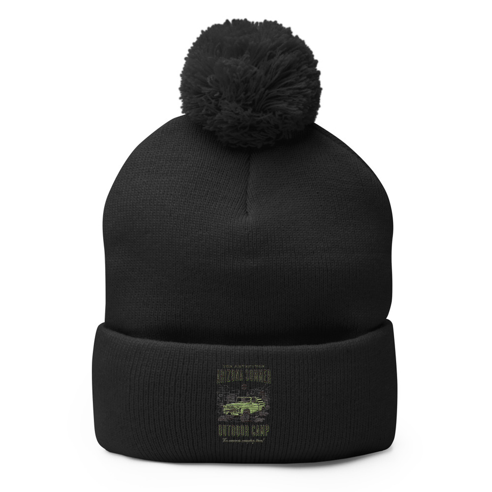 Arizona Outdoor Camp - Classic Truck Pom-Pom Knit Cap
