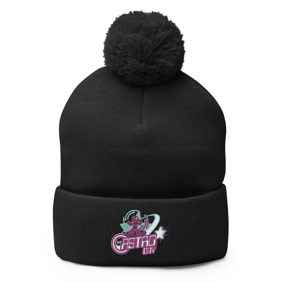 astro guy Pom-Pom Knit Cap